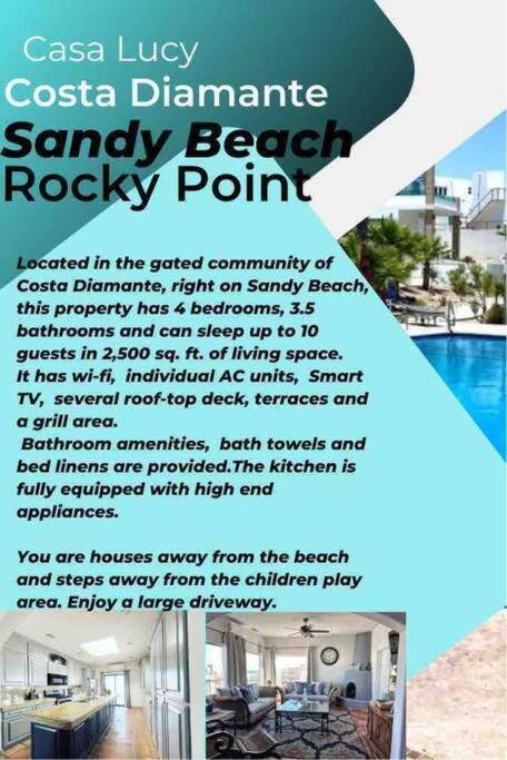 Lux 3 Master Bdroom On Sandy Beach W No Cleaining Fee Puerto Peñasco Exteriör bild